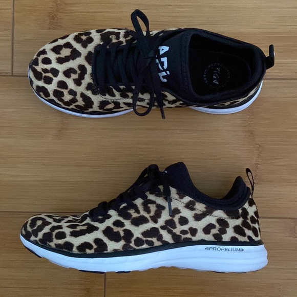 APL Shoes - APL Cheetah Calf Hair Techloom Phantom Athletic Shoes Sneakers Women US 7.5